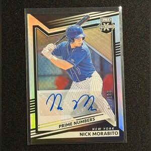 2022 Panini Elite Extra - Nick Morabito Prospect Auto 30/185